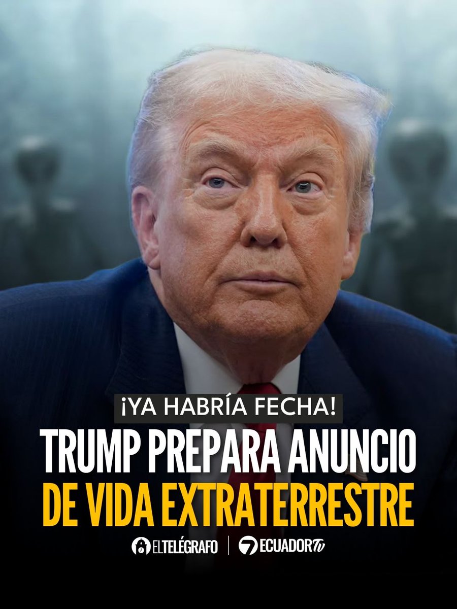 #Tendencias | Donald Trump confirmaría la existencia de vida extraterrestre en una fecha que sacudiría al mundo. ¿Cuándo sería? #LéaloEnET: is.gd/Hc0PBX