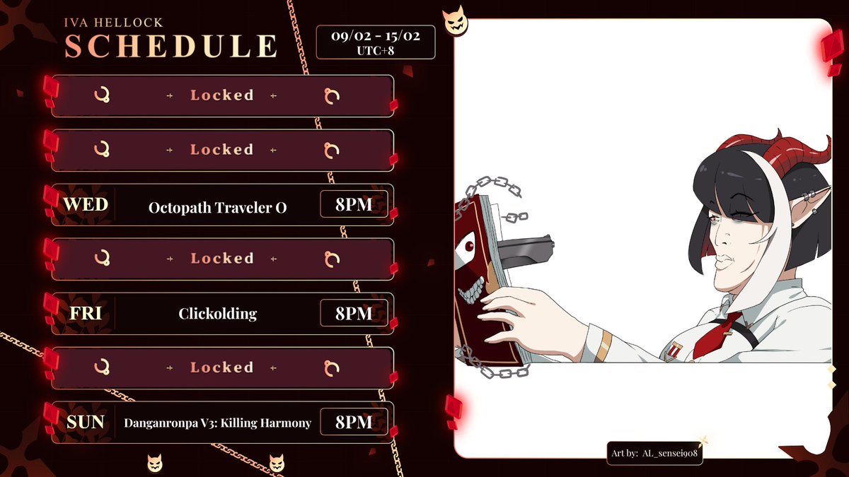 This week, on 𝑯𝒆𝒍𝒍'𝒔 𝑷𝒓𝒊𝒔𝒐𝒏...

Schedule is ready but are you?!