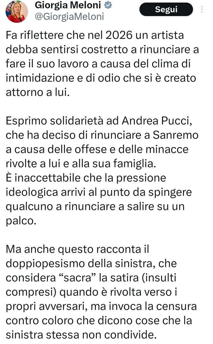 Valeria93113820's tweet photo. Povertà, disoccupazione, sanità allo sbando, infrastrutture fatiscenti, scuole cadenti non ci sfiorano nemmeno.
 Ma se #Pucci annuncia che non va a Sanremo dopo 5 minuti facciamo un macello, eh! https://t.co/Is89Z9Agjh
