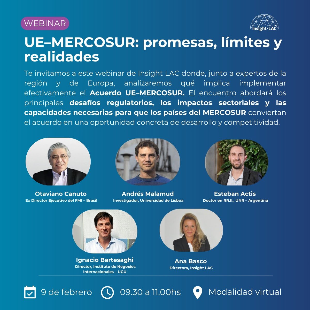 Mañana participaremos en webinar UE–MERCOSUR: promesas, límites y realidades
Perspectivas desde Argentina, Brasil, Uruguay, Paraguay y Europa sobre los desafíos de implementación del acuerdo

Cumplimiento y #trazabilidad para exportar: hoja de ruta #blockchain (pilotos de