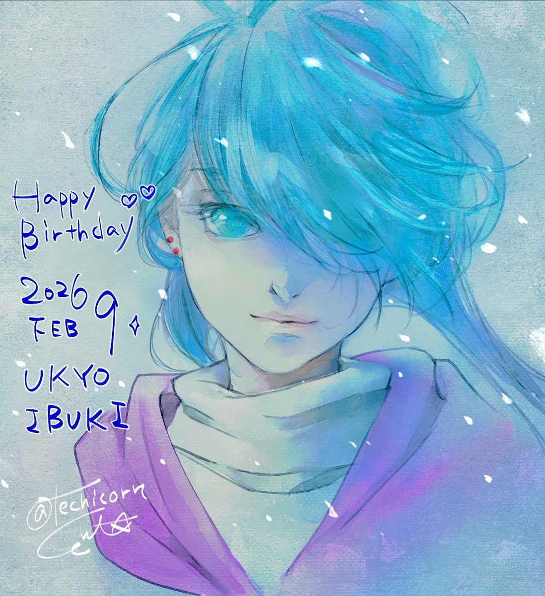 🥳うきょさんお誕生日おめでとーーー！！🎉👏🦄❄️🥷🔥🌳🐍✨💝
㊗️#雪吹右京誕生祭2026