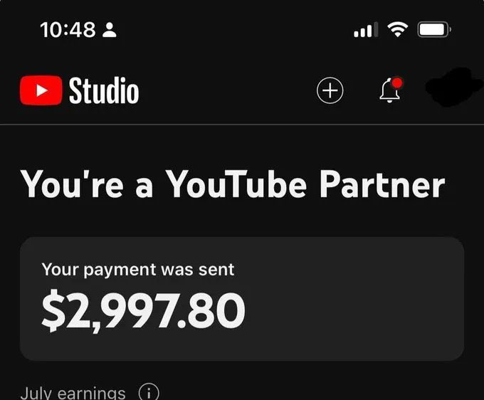 Start a YouTube channel TODAY and make $2,997.80 this month.

No luck involved. No upfront cost.

Just real strategies that work in 2025.

Reply “Need”

And I’ll send you a free guide to get started (must be following so I can DM you).

FREE for the next 24 hours only.