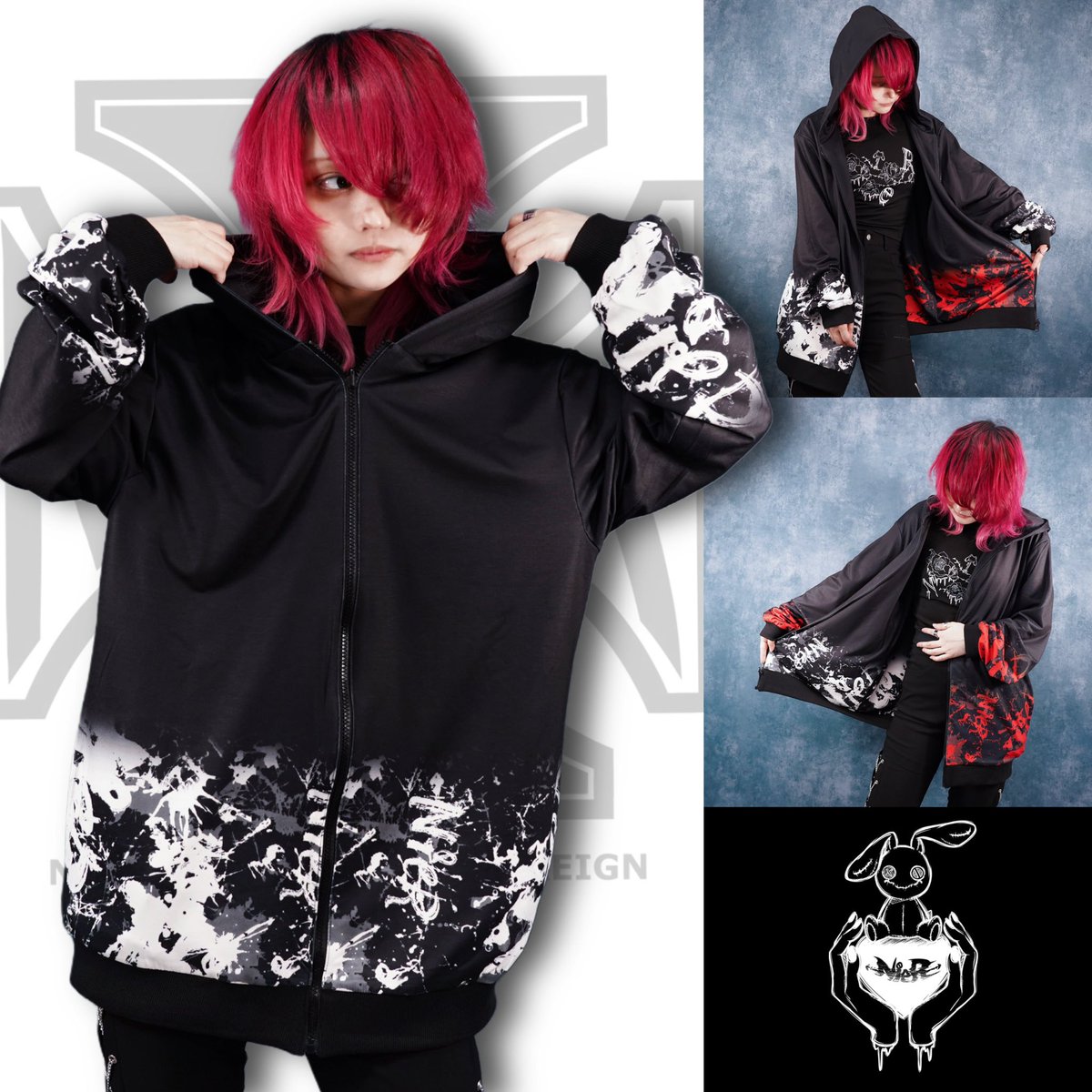 🎁本日〆切プレゼント企画🎁 グラデーションリバーシブルZIP OUTER