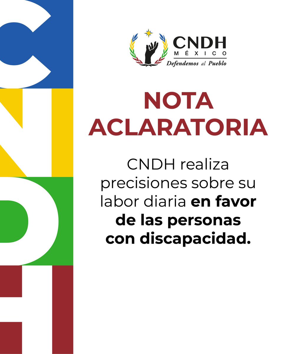 En la CNDH reafirmamos nuestro compromiso diario con la defensa de los derechos de las personas con discapacidad.

#DefendemosAlPueblo