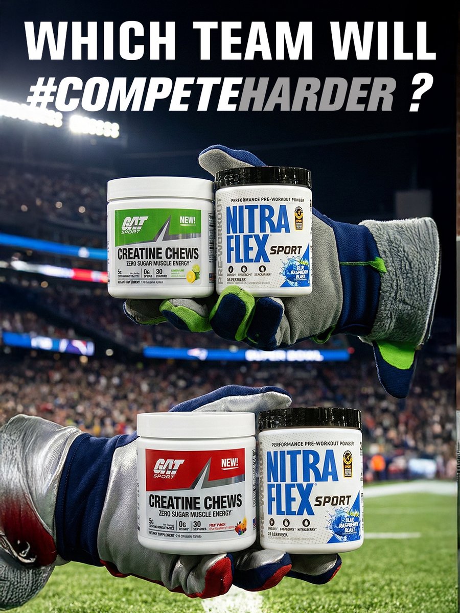 GATSPORTUSA's tweet image. 🏈When leg day lines up with the biggest matchup of the year...Priorities stay the same. 

Who do you think will #CompeteHarder?🔥

🛒Shop our supplements: bit.ly/3WzHCRn

#GameDay #FootballGame #LegDay #PreWorkout #Creatine