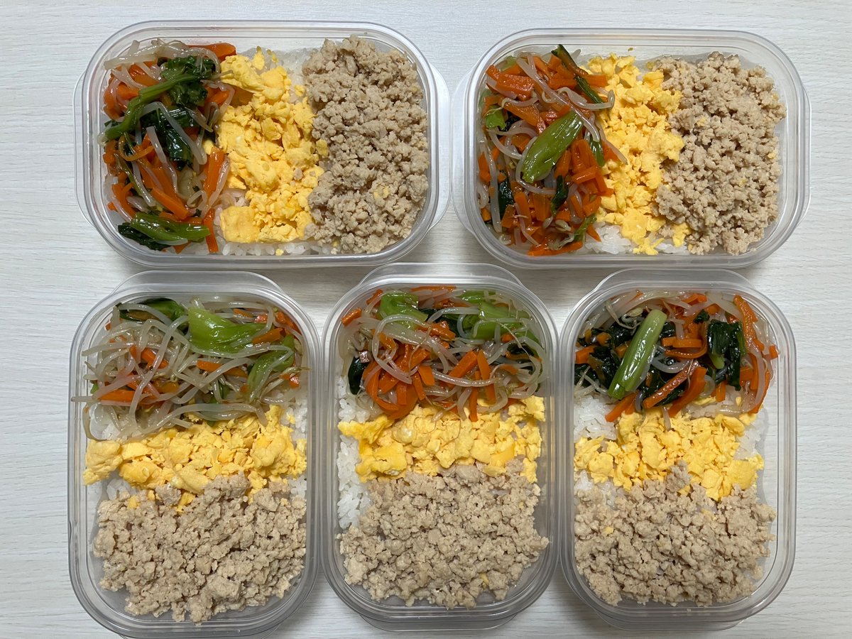 今週の丸ごと冷凍弁当
・レンチンナムル
・レンチン卵そぼろ
・レンチン鶏そぼろ