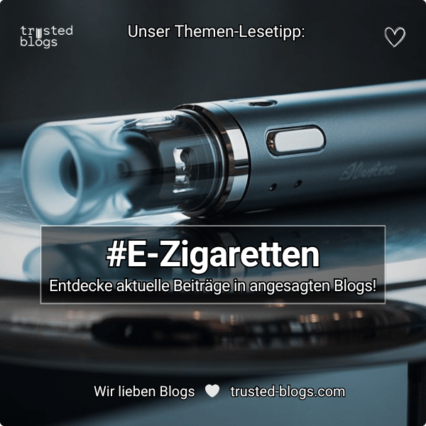 trustedblogs's tweet image. Mit E‑Zigaretten tust du dir keinen Gefallen — informiere dich über gesundheitliche Folgen und Gesetzeslage

Hier: trusted-blogs.com/magazin/tag/e-…

#Ezigarette #Rauchen #Vaping

#BitteWeitersagen 💚