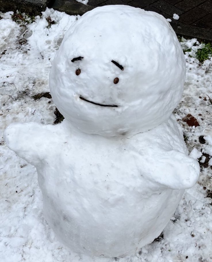 しろくま雪だるまページ Post by しろくま🐻‍❄️ on X: 雪だるまつくった