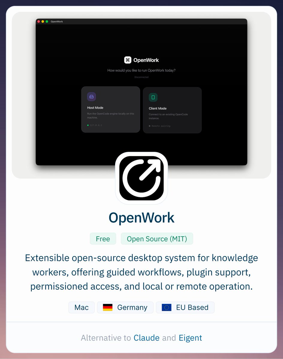 AlternativeTo tweet media