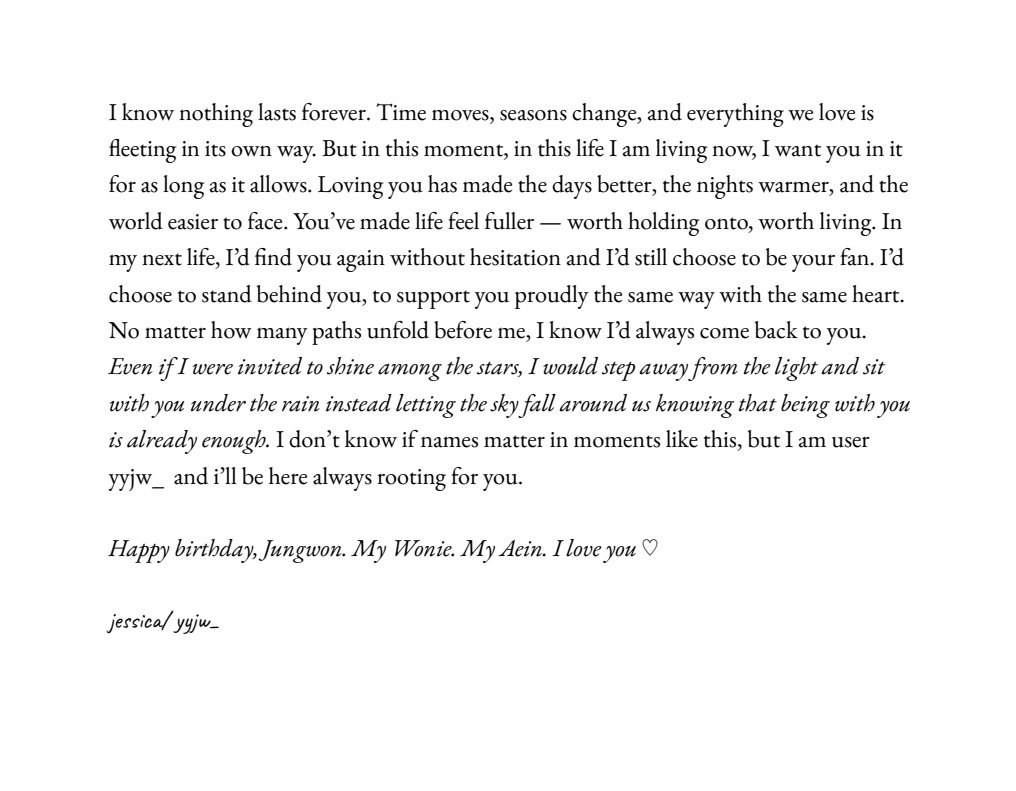 — Born to stand under the lights, remembered far beyond them, our ultimate idol ♡