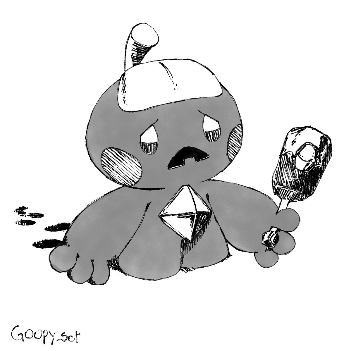 goopi_set's tweet photo. #drawing #illustration #illust #digitalart #art #Pokemon #Tinkatink https://t.co/0AwfX2c1Rb