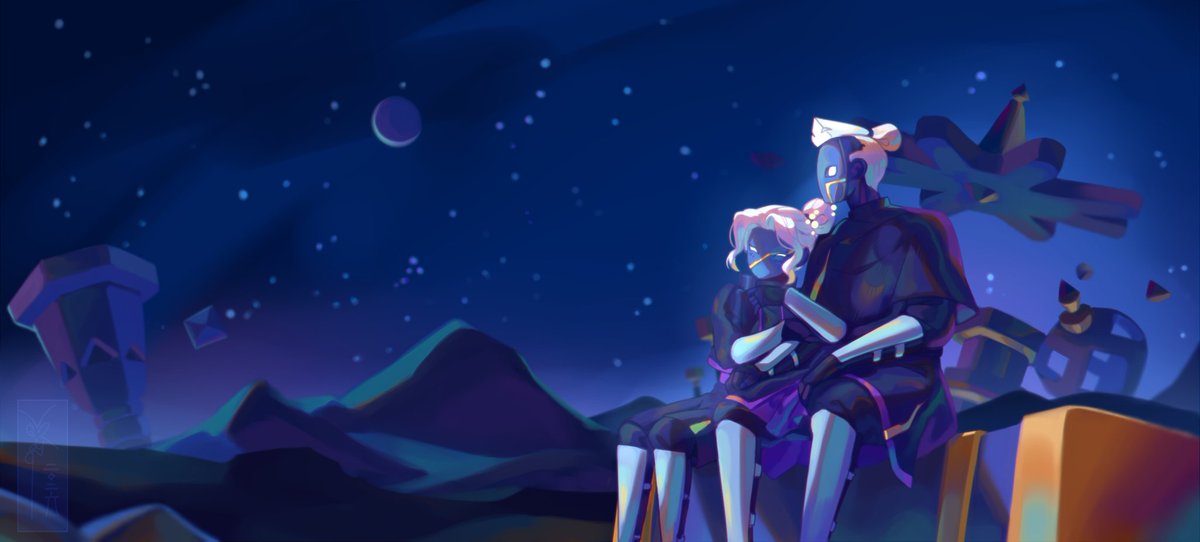 Stargazing with a special other 🌌🌟

based on the gorgeous out of bounds in the Lightmending area 💜

<a href="/thatskygame/">Sky: Children of the Light</a> 

#seasonoflightmending
#skycreatortroupe 
#thatskygame