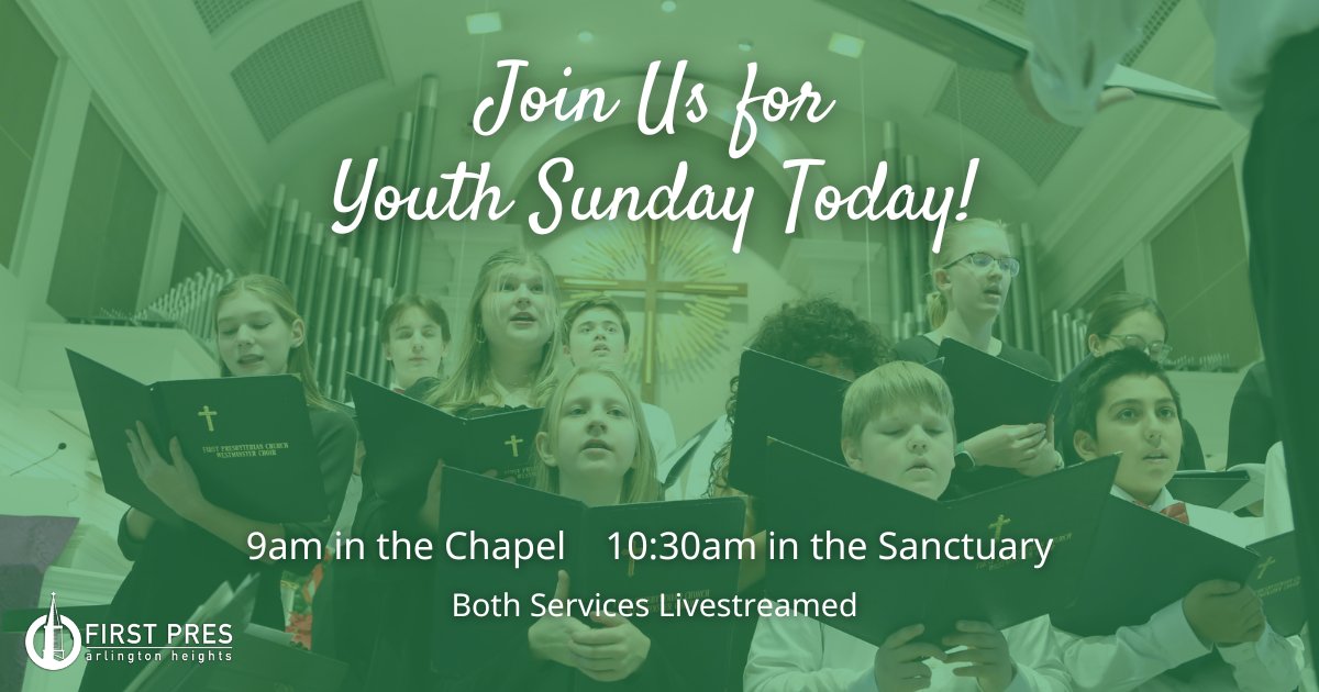 FirstPresAH's tweet image. Join us at 9am and 10:30am for Youth Sunday and the Souper Bowl of Caring! Both Worship services will be led the the First Pres Youth including music, scripture and sermons. 

See you in the Chapel (9am) Sanctuary (10:30am), or on the Livestream at firstpresah.org/experience/liv…