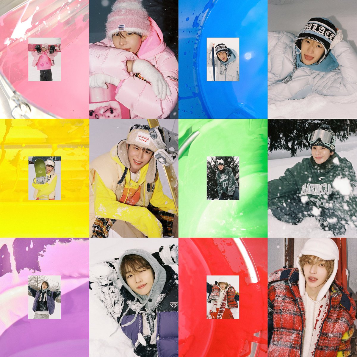 บั้ม all of you น้องข้าวเหมือนมีสีประจำตัวเลยอะ colorful มาก สดใสกันหมดเลย 

🩷 โชทาโร่
💙 โซฮี
💛 อึนซอก
💚 แอนตัน
💜 ซองชาน
❤️ วอนบิน