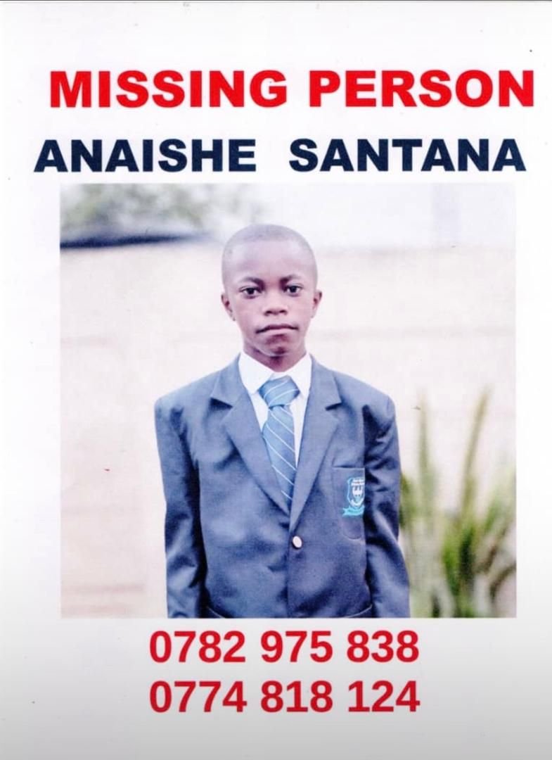🚨PLEASE SHARE🙏 | MISSING CHILD ALERT 🚨

Hi, our little brother has gone missing. ANAISHE FELIX SANTANA went missing on Saturday, 07 February, and was last seen in Budiriro 1, Harare around 3pm.

If anyone has any information about his whereabouts, please contact us immediately
