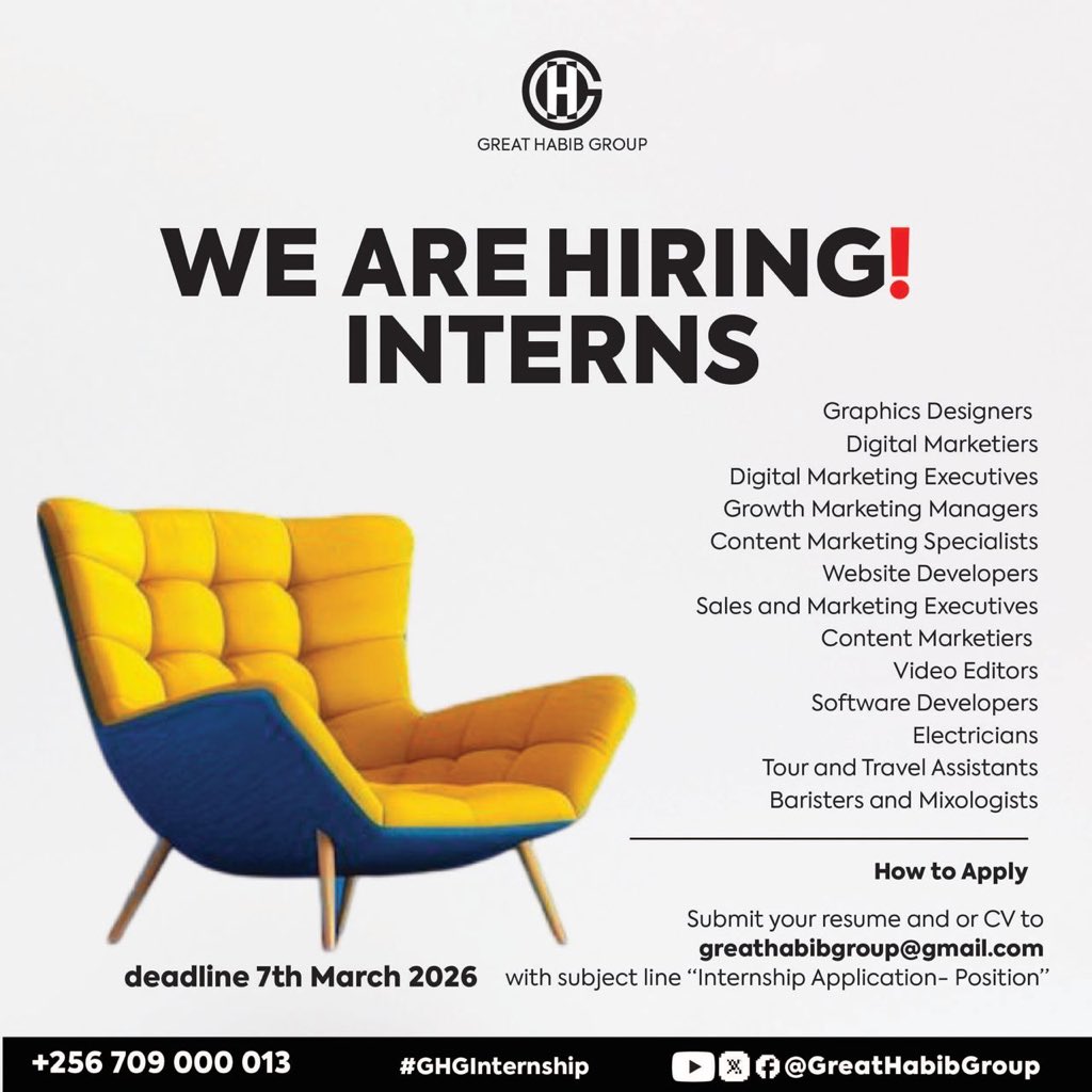 🎓 Looking for Internship Placement?
💼 Looking to gain real work experience?

We’re opening doors for aspiring professionals across several departments!

This internship is designed to give you hands-on exposure, mentorship &amp; career development opportunities. 
#GHGInternship