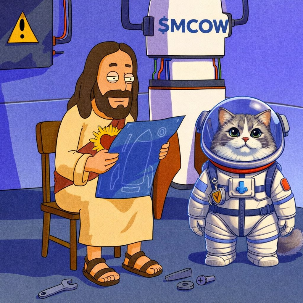 Yo degens, imagine a cat that rides a cow to the moon... that's $MCow right now 🫣
 
Still early, still pumping under the radar, but this hybrid beast is about to MOOWVE! 🚀

Market cap tiny, community growing fast, next 100x incoming 

Who's buying before the herd stampedes?🫣