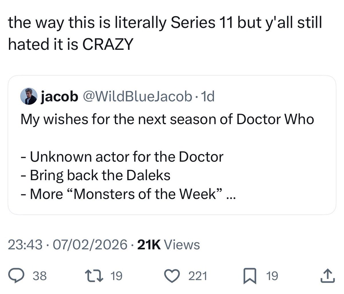 JboiHQ's tweet photo. People are so sure that all a movie/show/story needs to do is tick the boxes of what’s good. Art is more than just a checklist!!!! https://t.co/ErCtZ5Bs0X