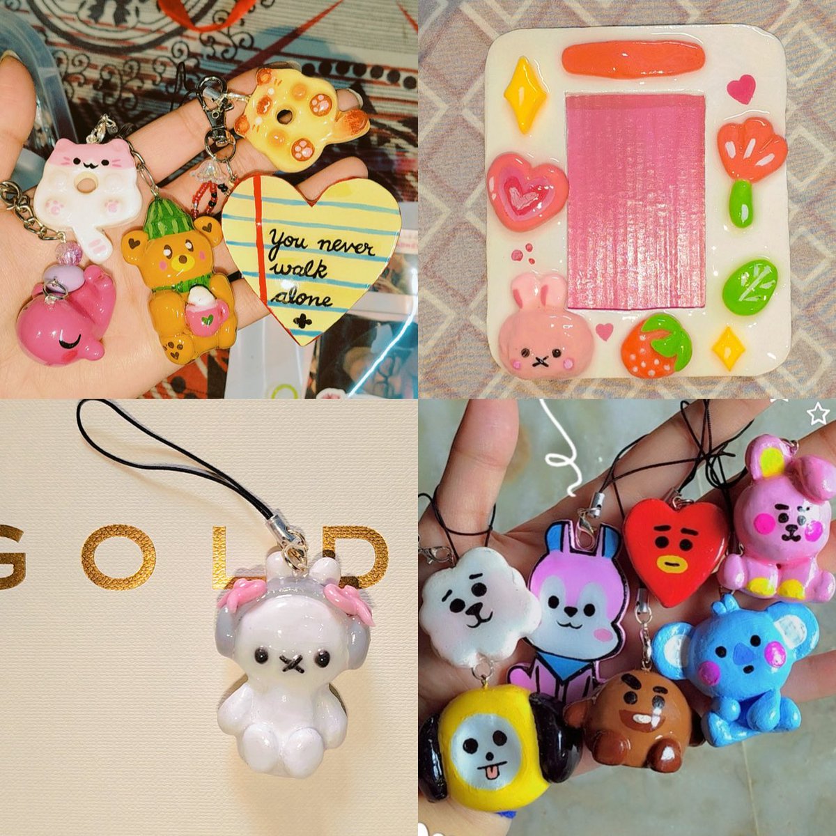 boracitybrc's tweet image. @ByBoraCharms: ‘I’m a Clay Artist and i run a small handmade business called Bora Charms where I make BTS/ARMY-inspired accessories and stationery. Everything is made/curated by me, including:

. Clay keychains
. Phone charms
. Hair pins (Arirang style pins)
. Photocards (PCs)
.…
