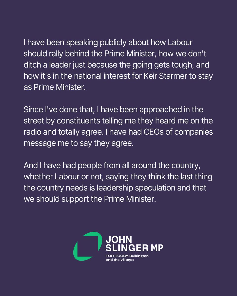 John Slinger MP tweet media
