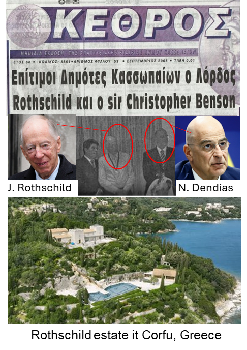 petechatziplis's tweet photo. @WallStreetMav Dendias has been Rothschild lawyer in Greece(his ancestry and secret society allegiance are questionable but was born in Corfu where Rothschilds have an estate) so parrots the globalists(left oikophobia/right H1B) on population replacement for totalitarian overrule/divide&amp;conquer https://t.co/HYwKwT1jKR