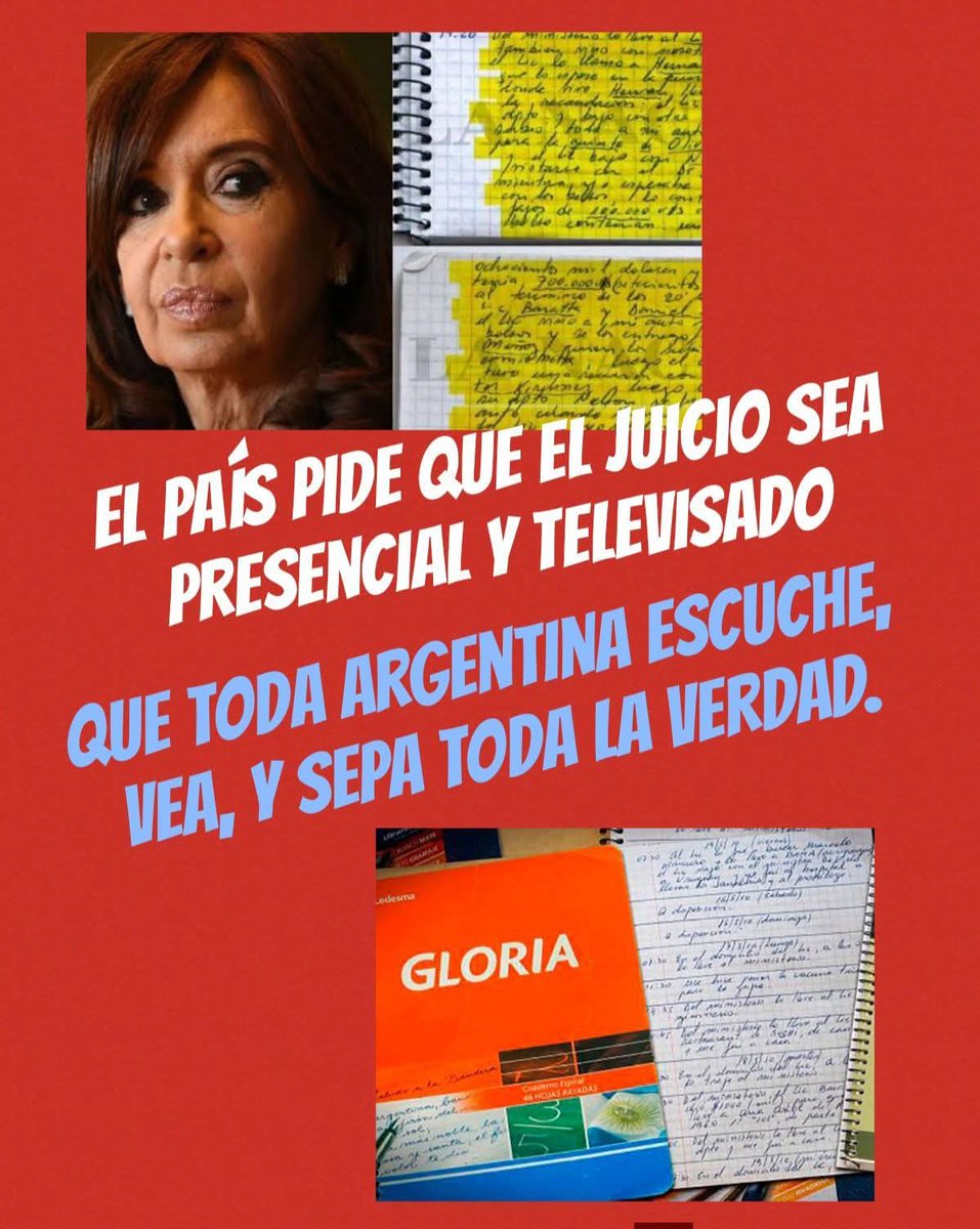 EL JUICIO DEBE SER
PRESENCIAL Y TELEVISADO...
servirá de escarmiento...