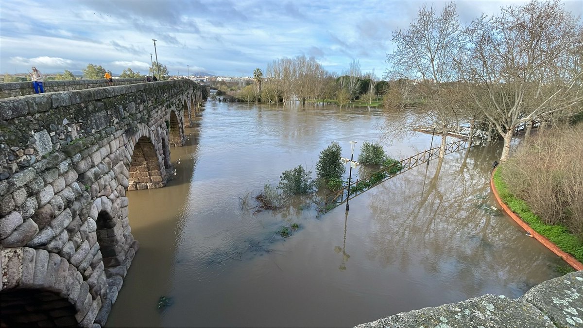 El Río Guadiana a su paso por Mérida