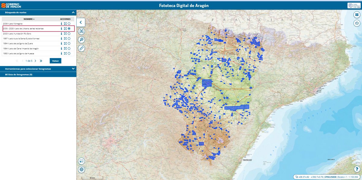 IGEAR_Aragon's tweet photo. 📢Incorporamos en la fototeca digital del #IGEAR los siguientes vuelos:
🎞️Vuelo de urbana, serie escaneada (1958–2007)
🎞️Vuelo de urbana, series recientes (2005–2025)
👉 En total, 1⃣4⃣3⃣5⃣7⃣ #fotogramas disponibles en 🔗https://t.co/MiIaOuWOH5

 #FototecasFederadas #FotografíasAéreas 
@IGNSpain @IDEESpain @Geografia_UZ @AGE_Oficial @nosolosig @MappingGIS