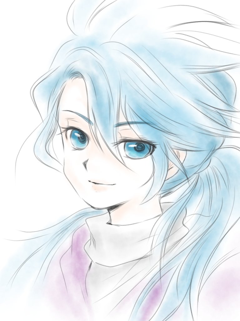 美麗なえんたさんのうきょさんがとても好きで🩵💜一生懸命らくがきしたことあります☺️