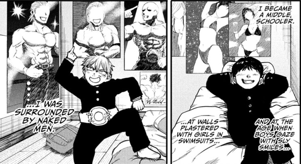 Crupdaddy's tweet photo. Potential peak just dropped in Shonen Jump today

#alienheadbutt https://t.co/6RIw5QrcYx