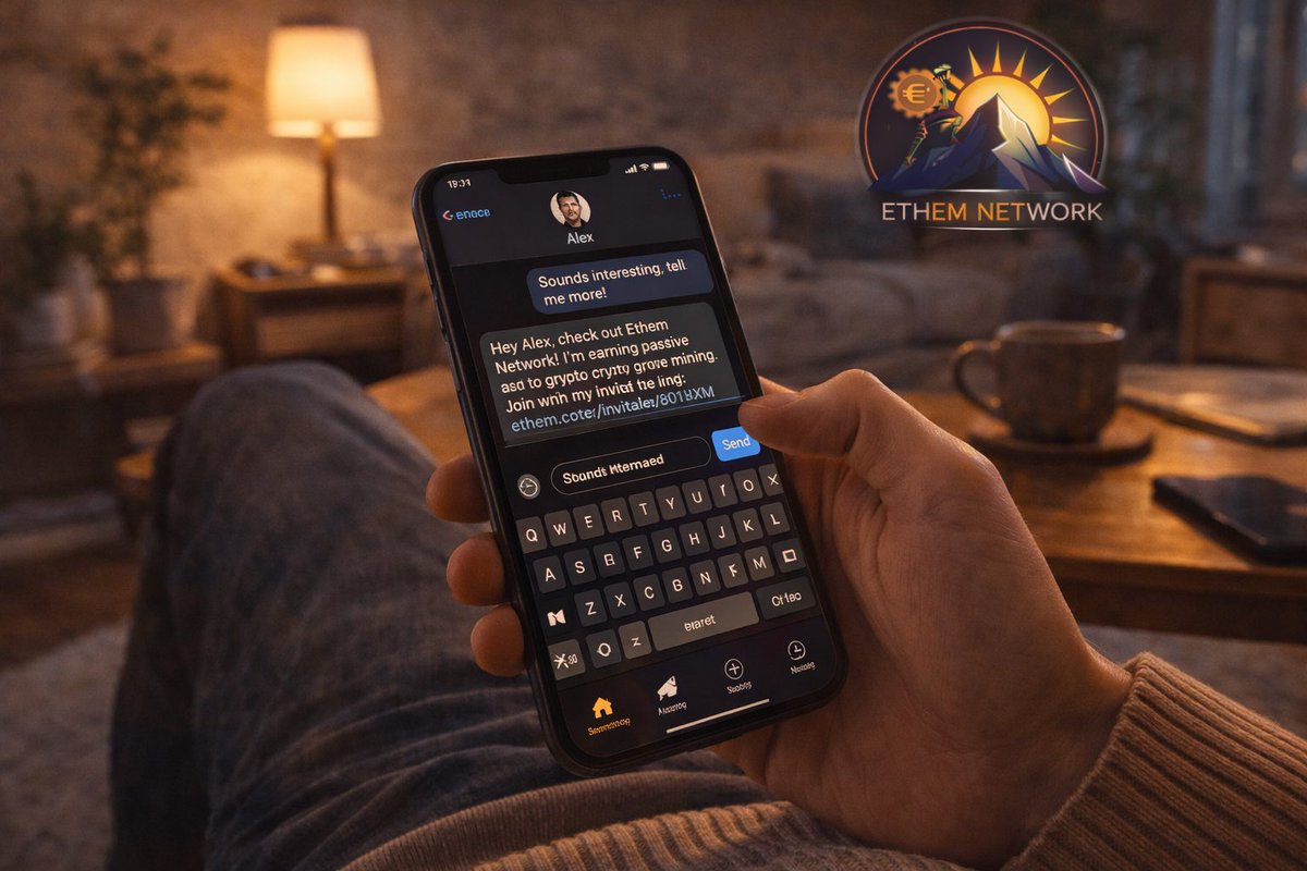No one likes spam invites.
But sharing something useful with people you already talk to?
That feels normal.

And when it boosts your mining too —
that’s just smart. 😌📲

#CryptoTips #MiningCrypto #ReferralRewards #Web3Apps #EthemNetwork