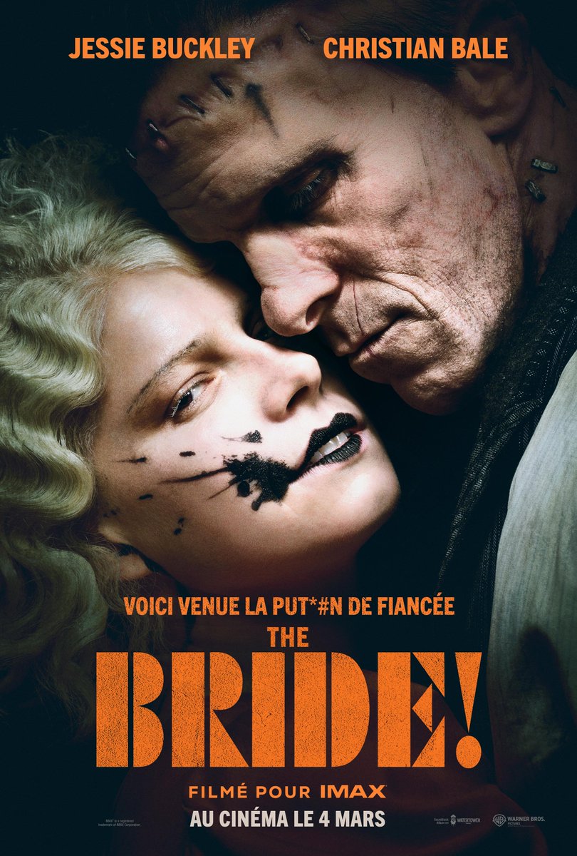 cinenewsbe's tweet photo. 🖤 The Bride!
Un Frankenstein solitaire (Christian Bale) arrive dans le Chicago des années 30. S’ensuivent meurtre, obsession et une histoire d’amour explosive en fuite face à la loi, avec Annette Bening et Jessie Buckley.
📅 Au cinéma à partir du 4 mars https://t.co/UnD6PFiZtB