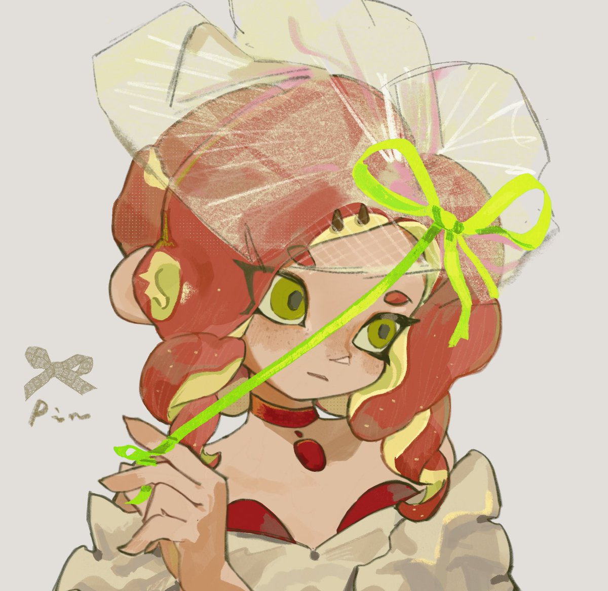 A full year has passed since I last drew her.
my little apple