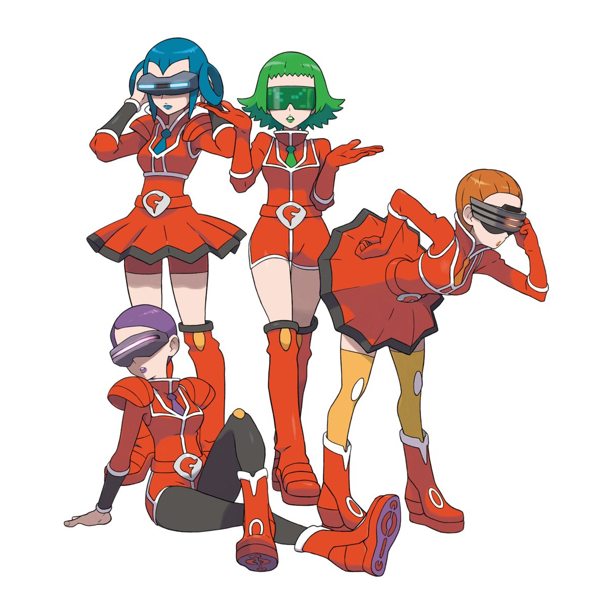 linkkling's tweet image. this artwork is so funny to me. aliana just fully flashing bryony while she hits the 67 and the other two aura farm