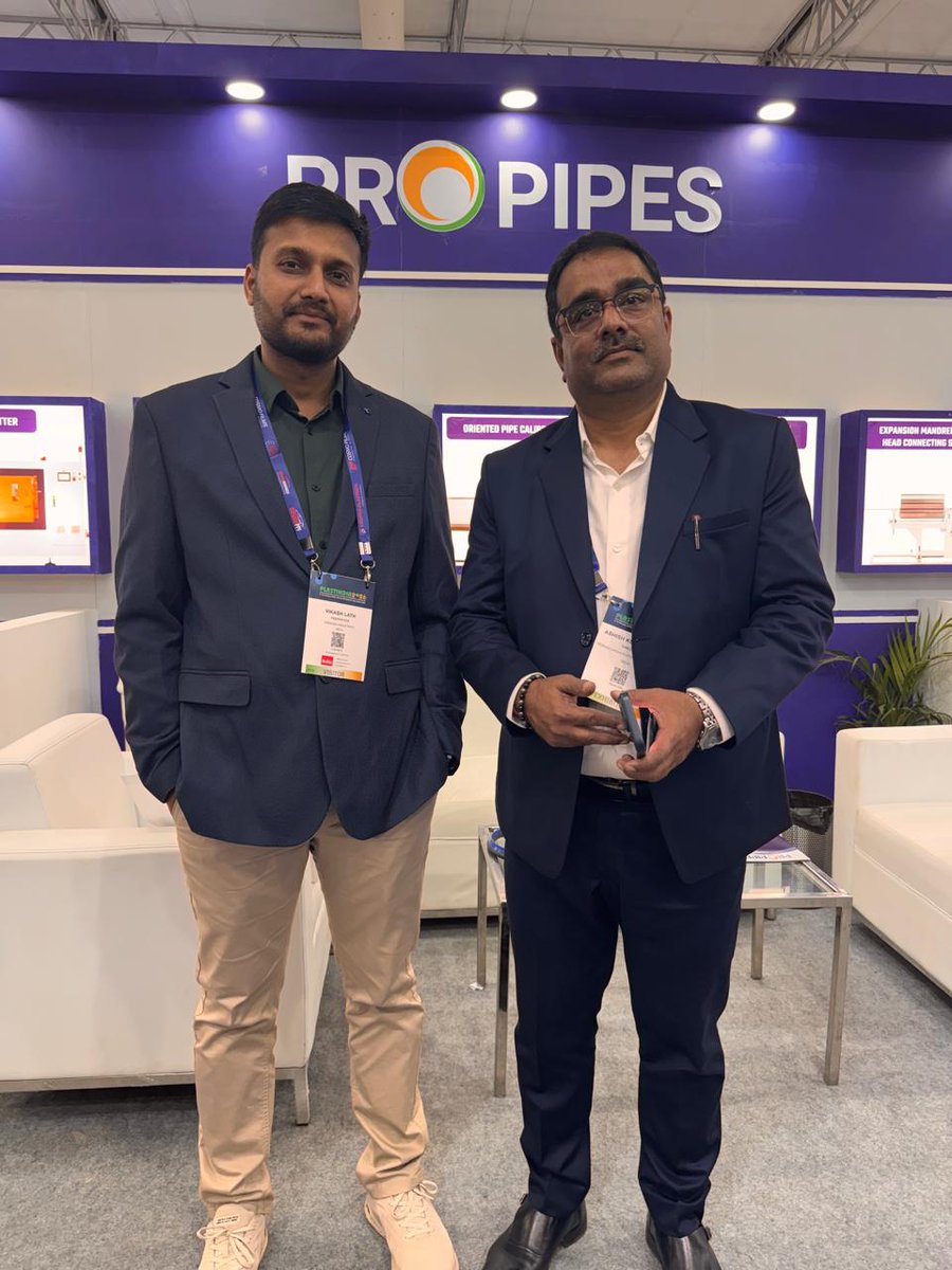propipesXtruder's tweet photo. Day 4 was all about sustainability and climate-conscious investment—visit Propipes at Hall H7, Stall B3 today to see how we’re building a greener future!

#PlastIndia2026 #SustainableBusiness #ClimateAction #GreenInvestment #Propipes #OPVC #MakeInIndia https://t.co/awEECQY1Rv