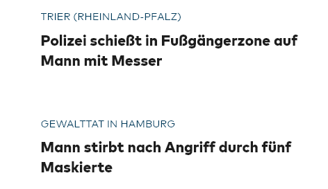 Ein ganz normaler Sonntag im neuen Deutschland.