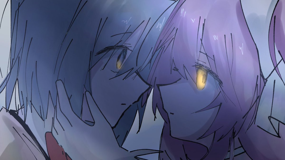 #まどかマギカ  #まどマギ
 曲パロでまどさやを描いたぁぁぁぁぁ
目元キラキラ有ver.と無ver.と文字有ver.と無ver.良かったらどうぞ