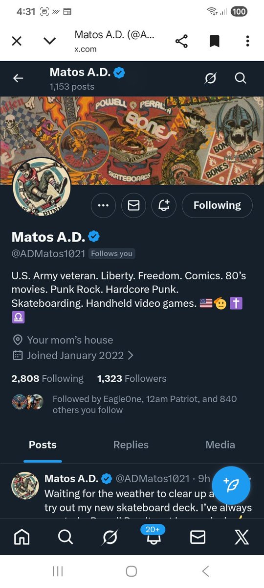 Let's find this US ARMY veteran some fantastic new connections 
<a href="/ADMatos1021/">Matos A.D.</a> 
F&amp;R
💪🫶💯🇺🇸🫡