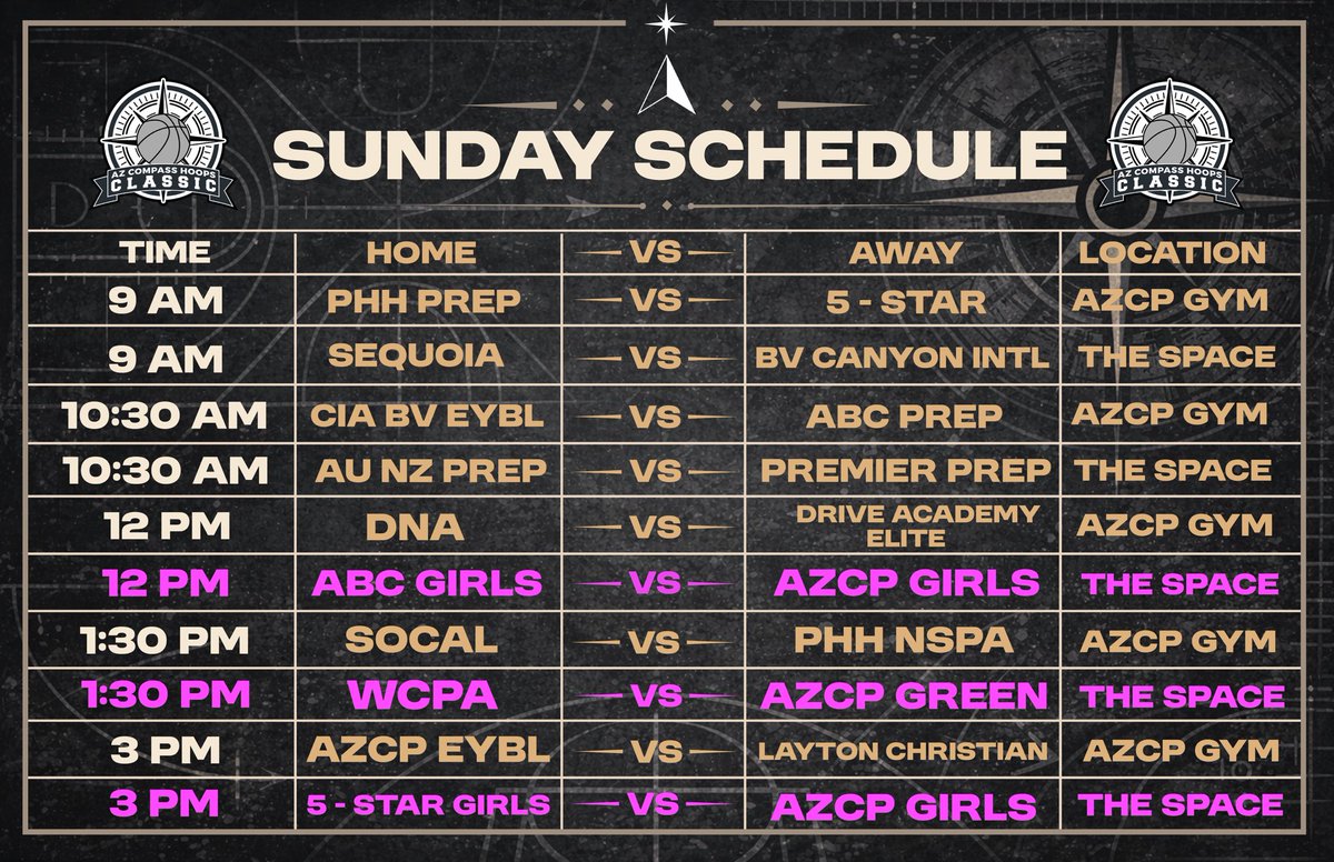 Last day of the Compass Classic and the matchups get even better! Pull-up for an elite slate of games or watch through Spiideo! 🔥