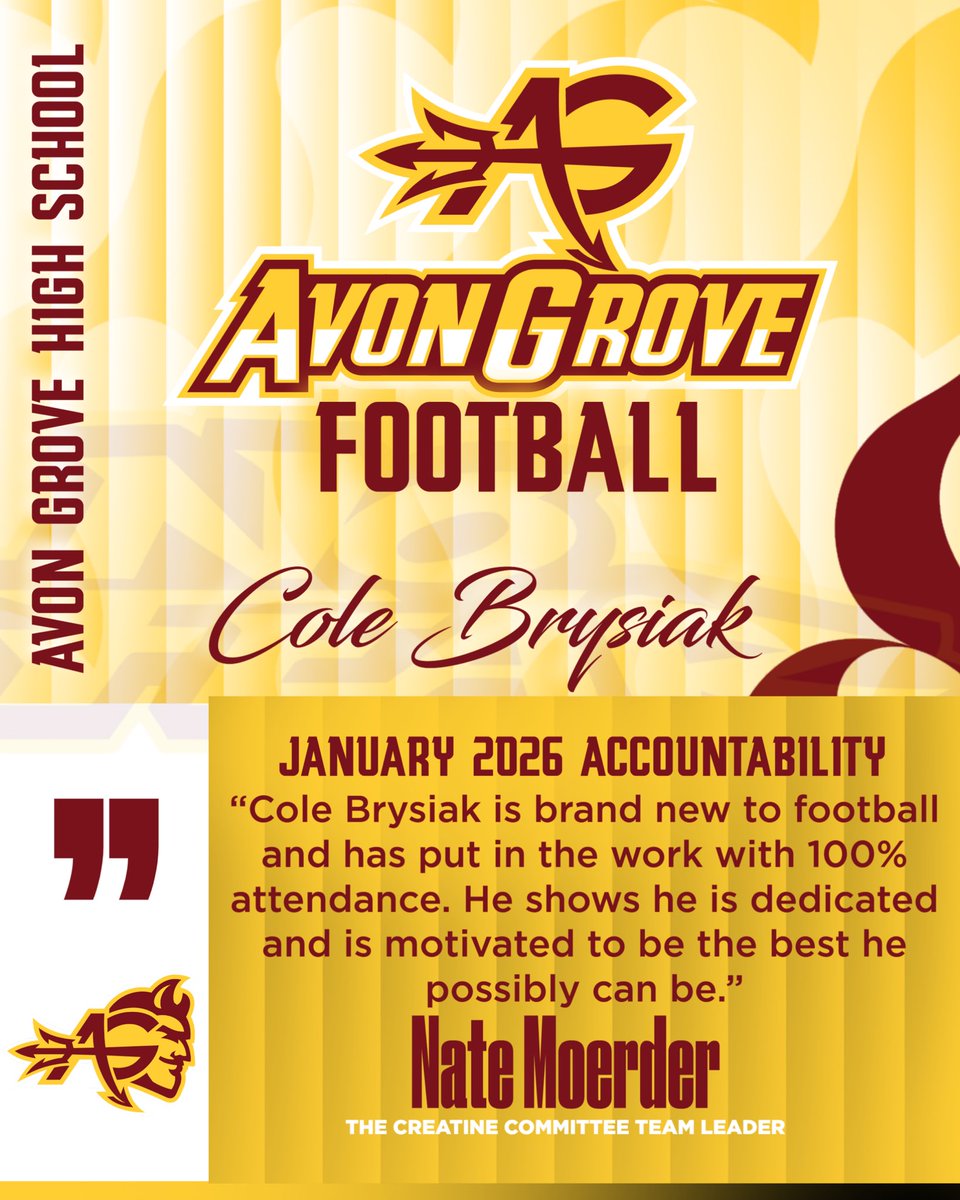 Avon Grove Football tweet media