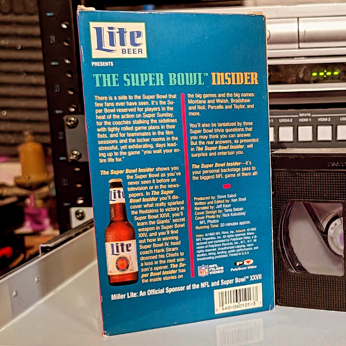 Some monster didn't rewind. Classic.

Getting ready for the big game and found this 1992 Lite Beer NFL Films tape still at the end. Back when Super Bowl highlights came from the grocery store checkout, not YouTube.

BE KIND REWIND wasn't a suggestion 📼🏈