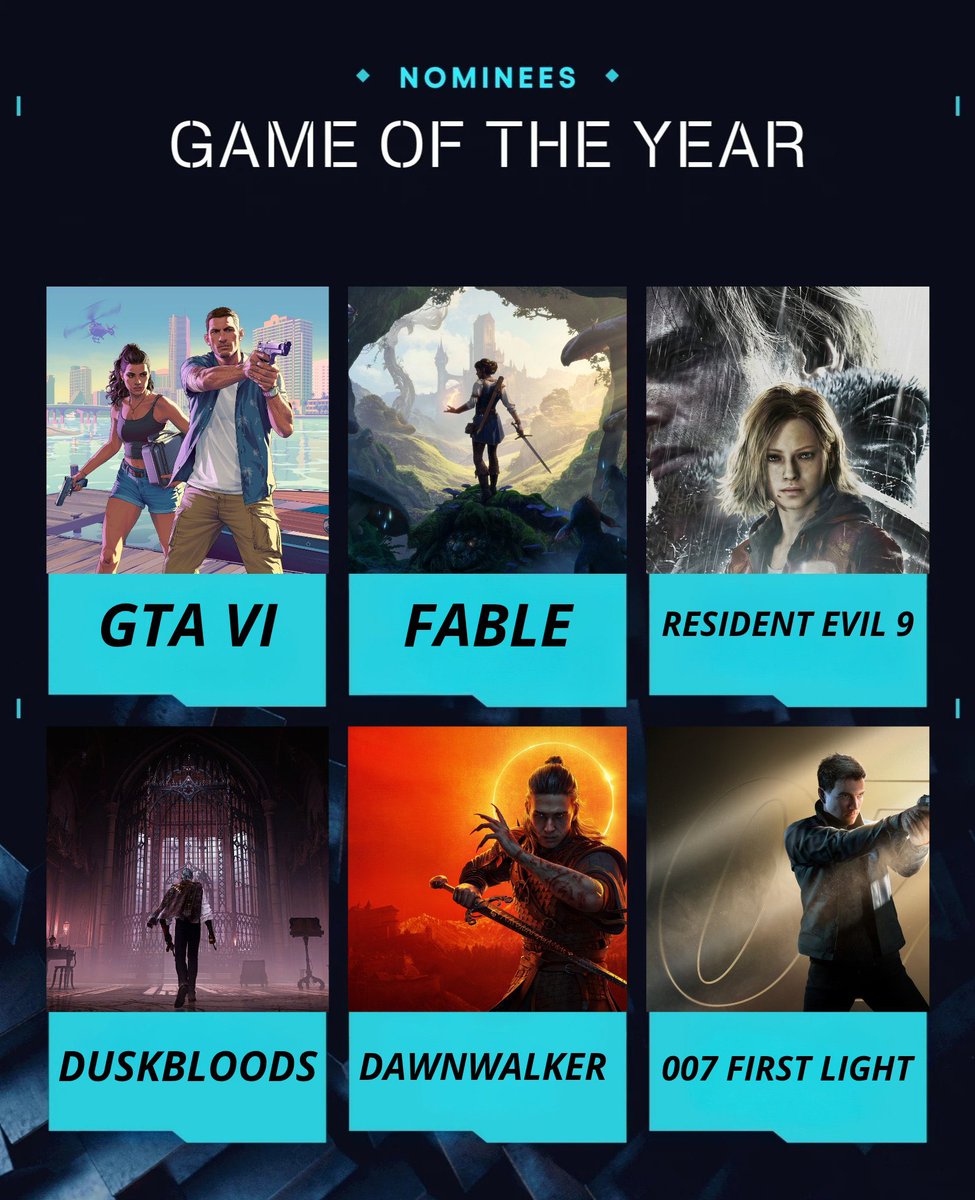 موعودين بسنه اسطوريه مليانه العاب رهيبه 
متحمس لـ Fable كثير و ريزدنت طبعا باقي عليها القليل 
ومتخوف من تأجيل #GTAVI