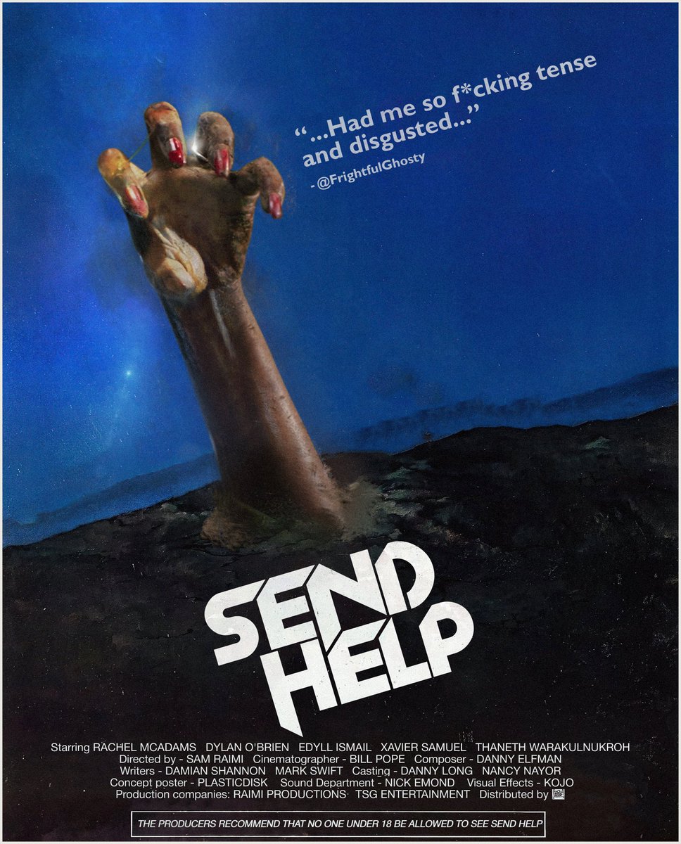Poster design for SEND HELP - <a href="/20thcentury/">20th Century Studios</a> ! Go see #SendHelp in theatres!