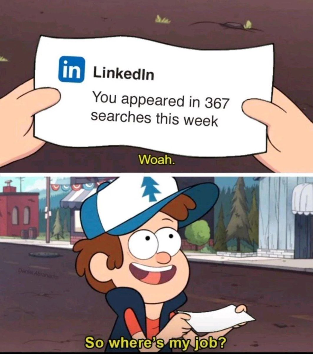 Adarsh_dot_dev's tweet image. LinkedIn Notification: "You appeared in 367 searches this week"