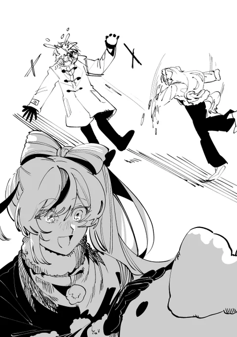 雪降ったね 