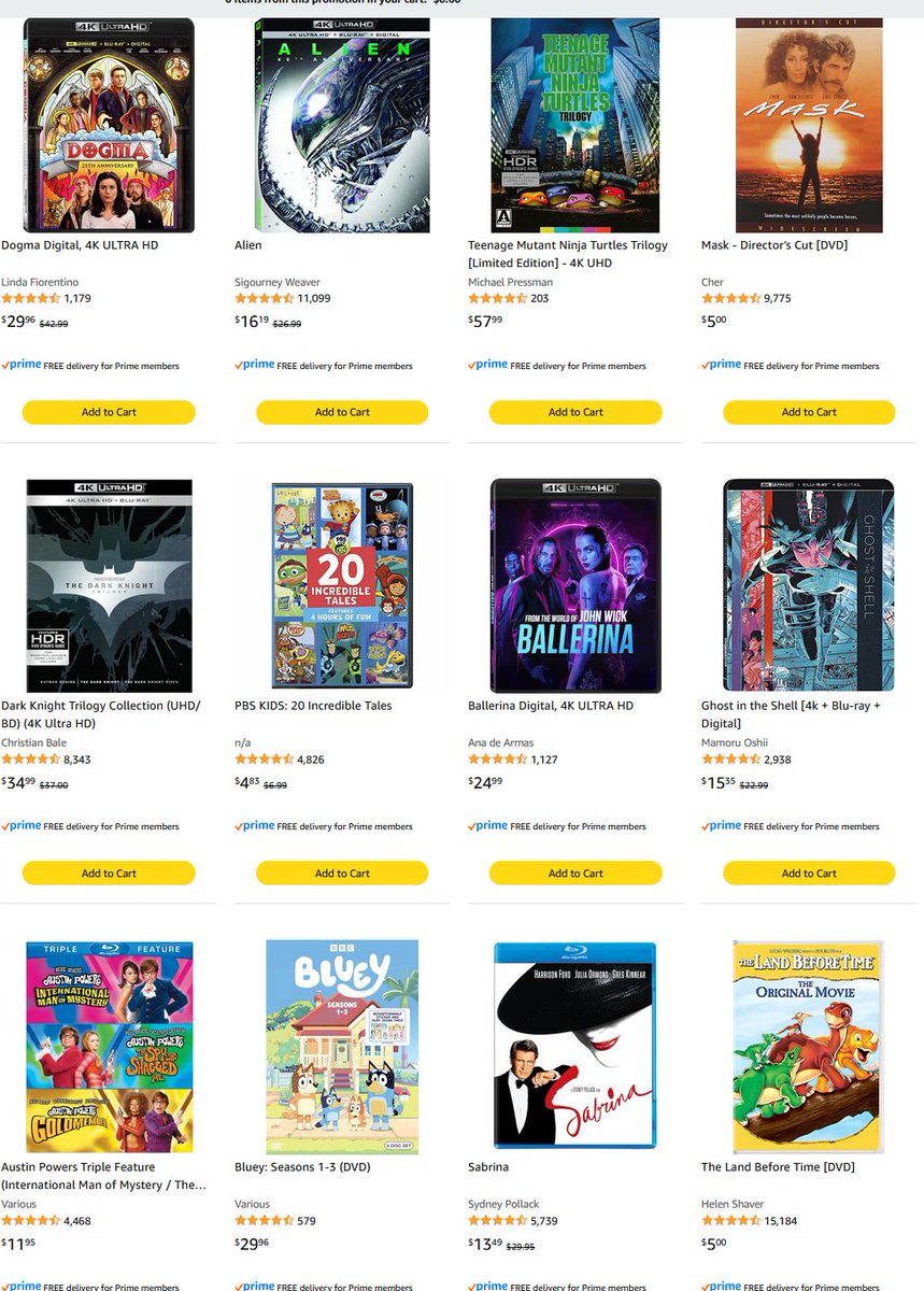 Buy 1, get 1 50% off select books, movies &amp; board games via Amazon (Prime Eligible). ow.ly/cl1H50Yb8mG

Target. ow.ly/Ryr150Yb8mH