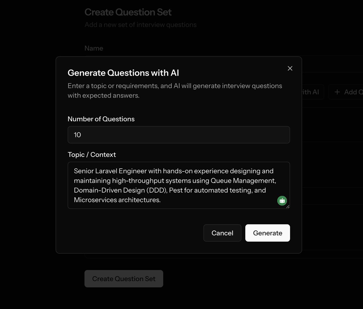 Biostate56's tweet photo. Really impressed with the Laravel AI SDK 🚀 I built a mock interview app to try it out. It generates interview questions from job requirements using Structured Output, then turns them into audio via TTS.
Super smooth developer experience. https://t.co/19EM3v8QNK