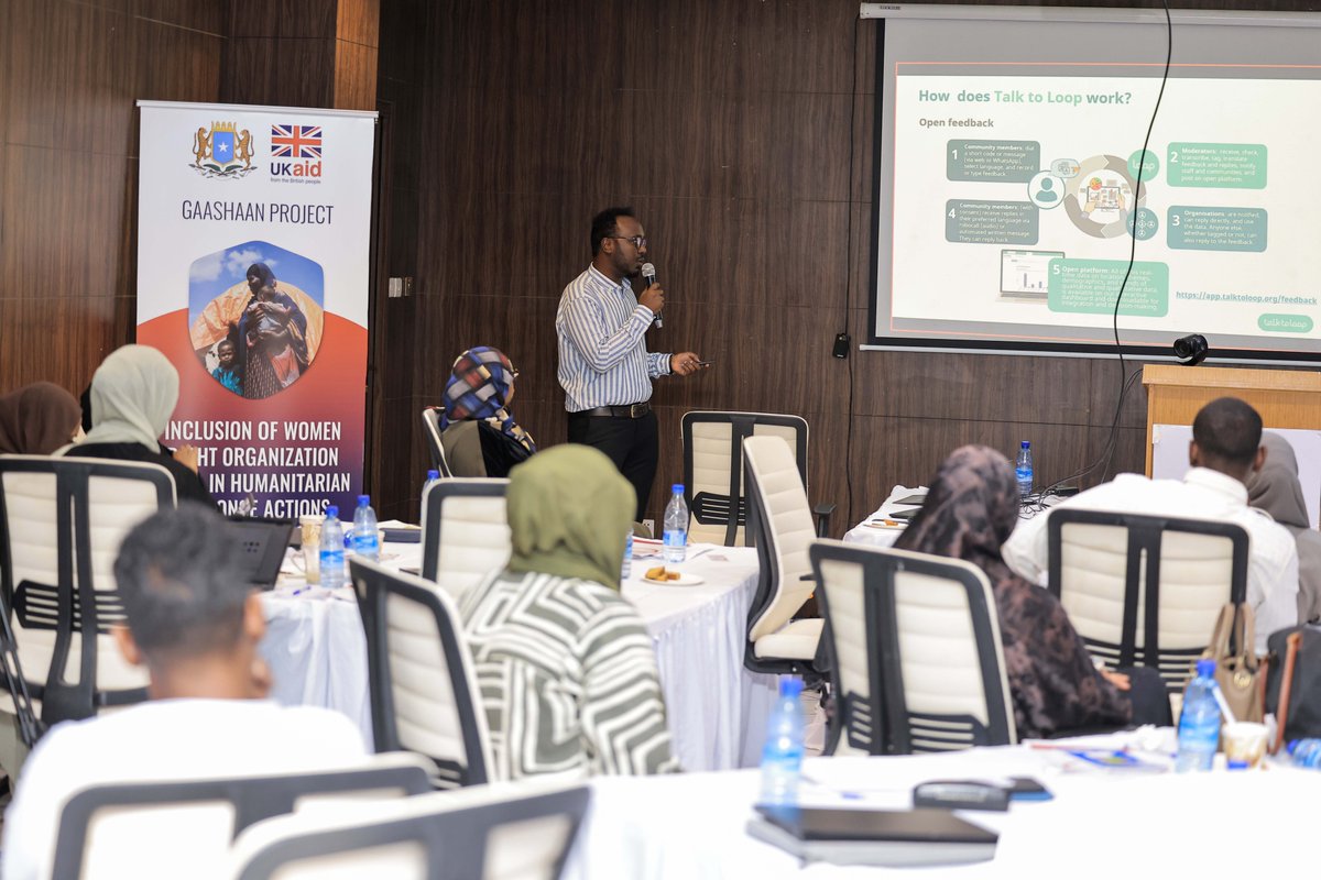 SaveChildrenSO's tweet photo. Partners examined program evaluation findings, innovations in GBV service provision, and referral pathway quality. Key discussions focused on localization—empowering local actors and Women's Rights Organizations to lead humanitarian response and protection programming. https://t.co/Bv5r4294jw