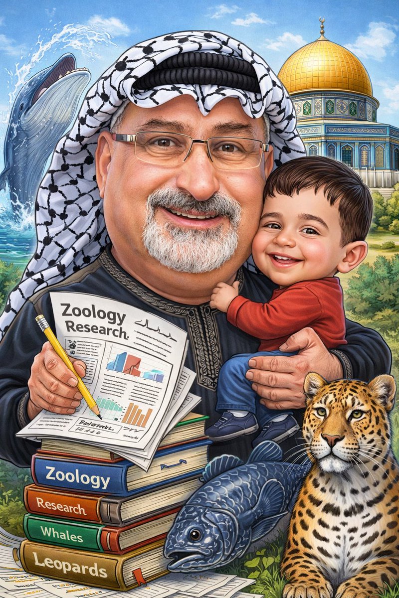 ProfNormanAli's tweet photo. The #Zoologist #Prof_Dr_Norman_Ali_Khalaf and his #grandson #Yaseen (#ChatGPT) https://t.co/nQb1718Oif