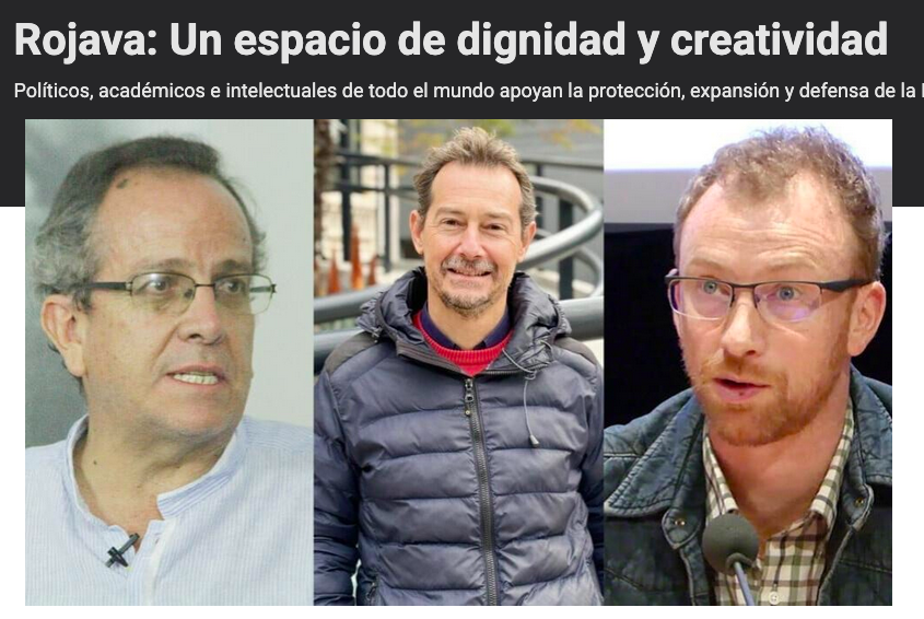 ROJAVA: UN ESPACIO DE DIGNIDAD Y CREATIVIDAD
Políticos, académicos e intelectuales de todo el mundo apoyan la protección, expansión y defensa de la Revolución de Rojava  

Tras el acuerdo entre Siria e Israel firmado en París con mediación estadounidense y el consentimiento de